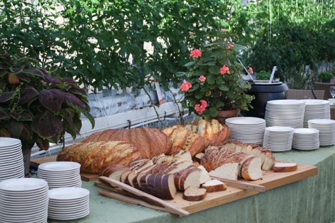 Bread at Fridheimar restaurant